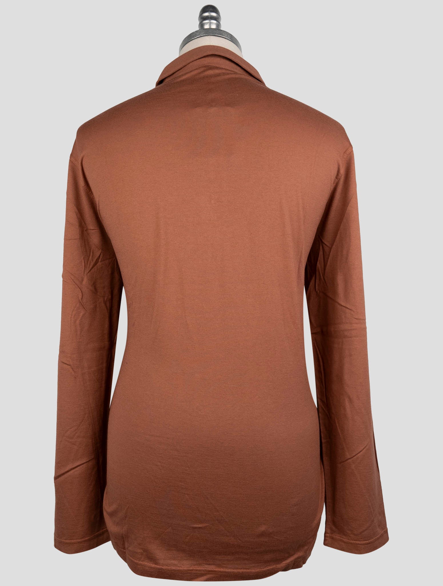 Kiton Brown Cotton Cashmere Sweater Polo