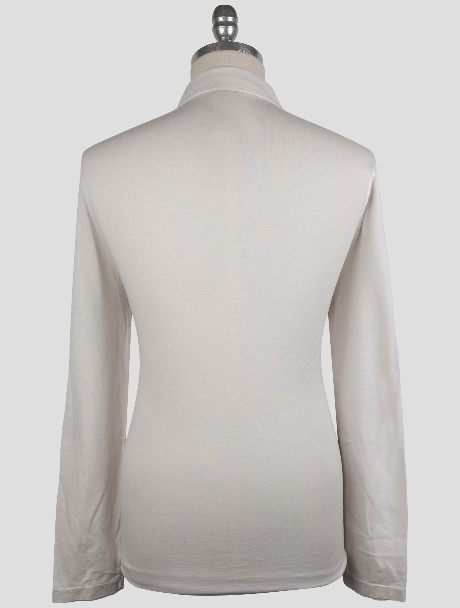 Kiton Gray Cotton Cashmere Sweater  Polo