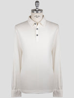 Kiton White Cotton Cashmere Sweater  Polo