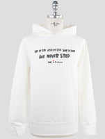 Kiton White Cotton Ea Sweater Hoodie