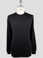 Kiton Gray Wool Sweater Crewneck