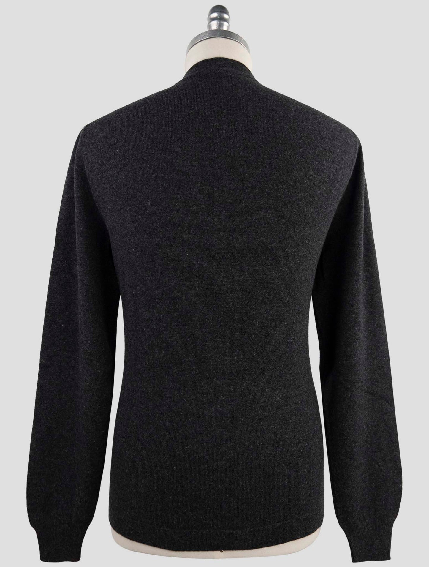 Kiton Dark Gray Wool Sweater Full Zip