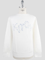 Kiton White Cotton Ea Sweater Crewneck