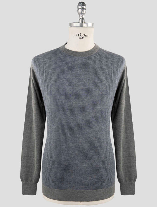 Kiton Multicolor Cashmere Silk Sweater Crewneck