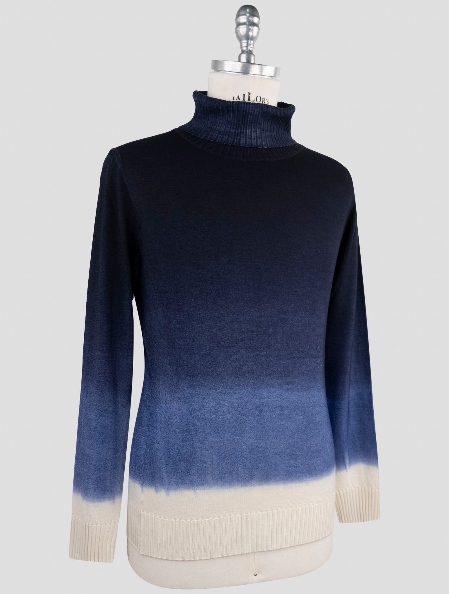 Kiton Multicolor Cashmere Silk Sweater Turtleneck