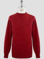 Kiton Red Cashmere Sweater Crewneck