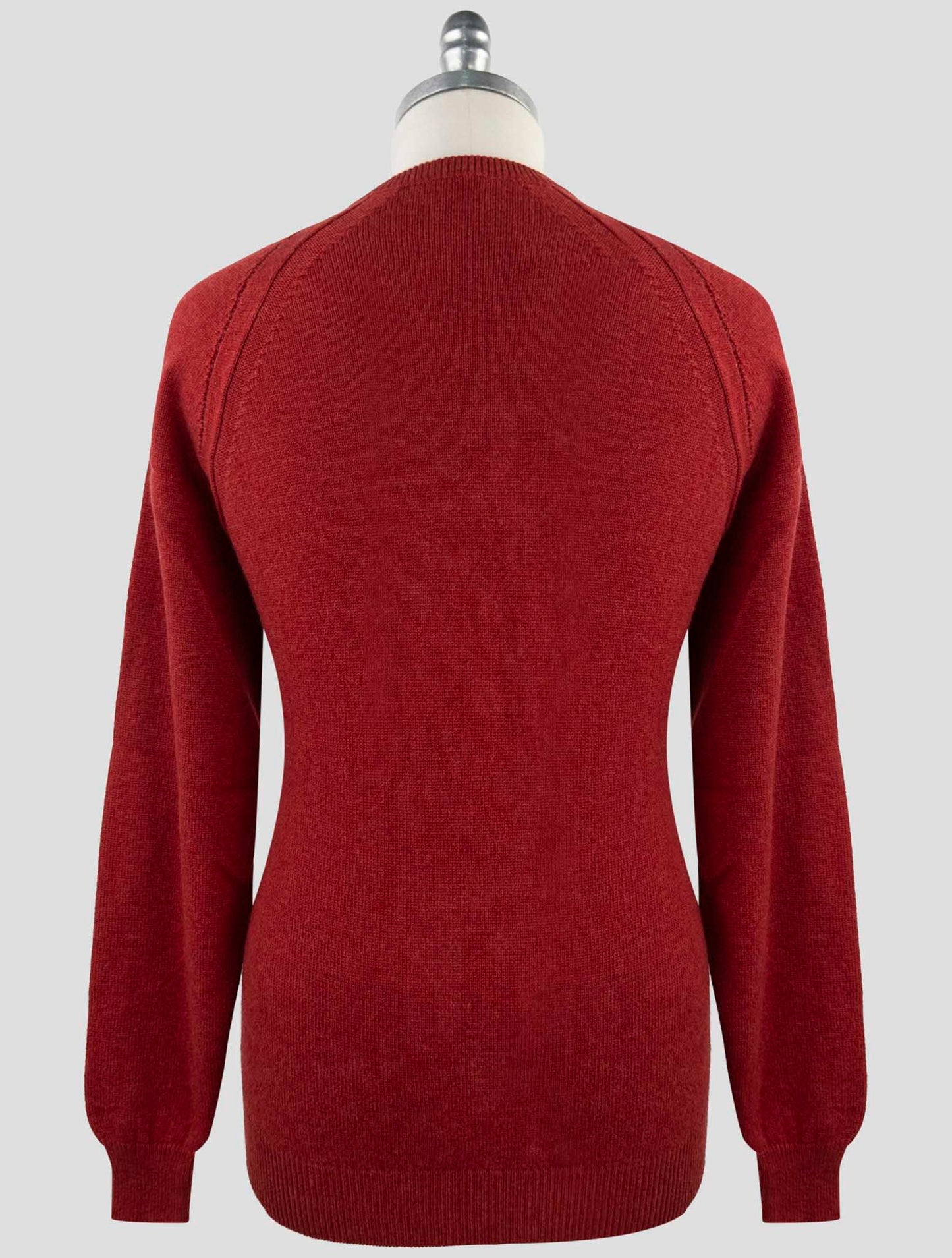 Kiton Red Cashmere Sweater Crewneck