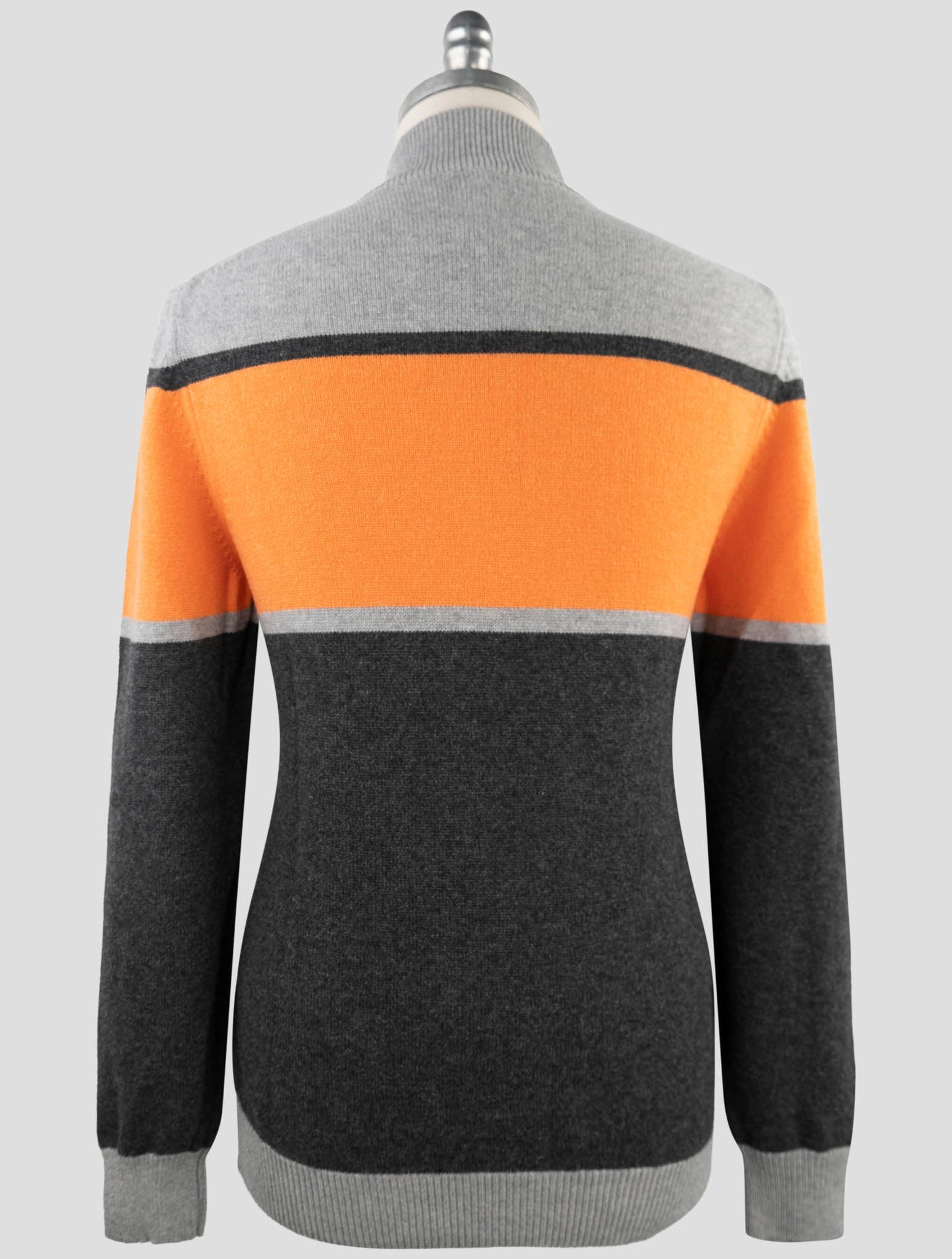 Kiton Multicolor Wool Sweater Half Zip