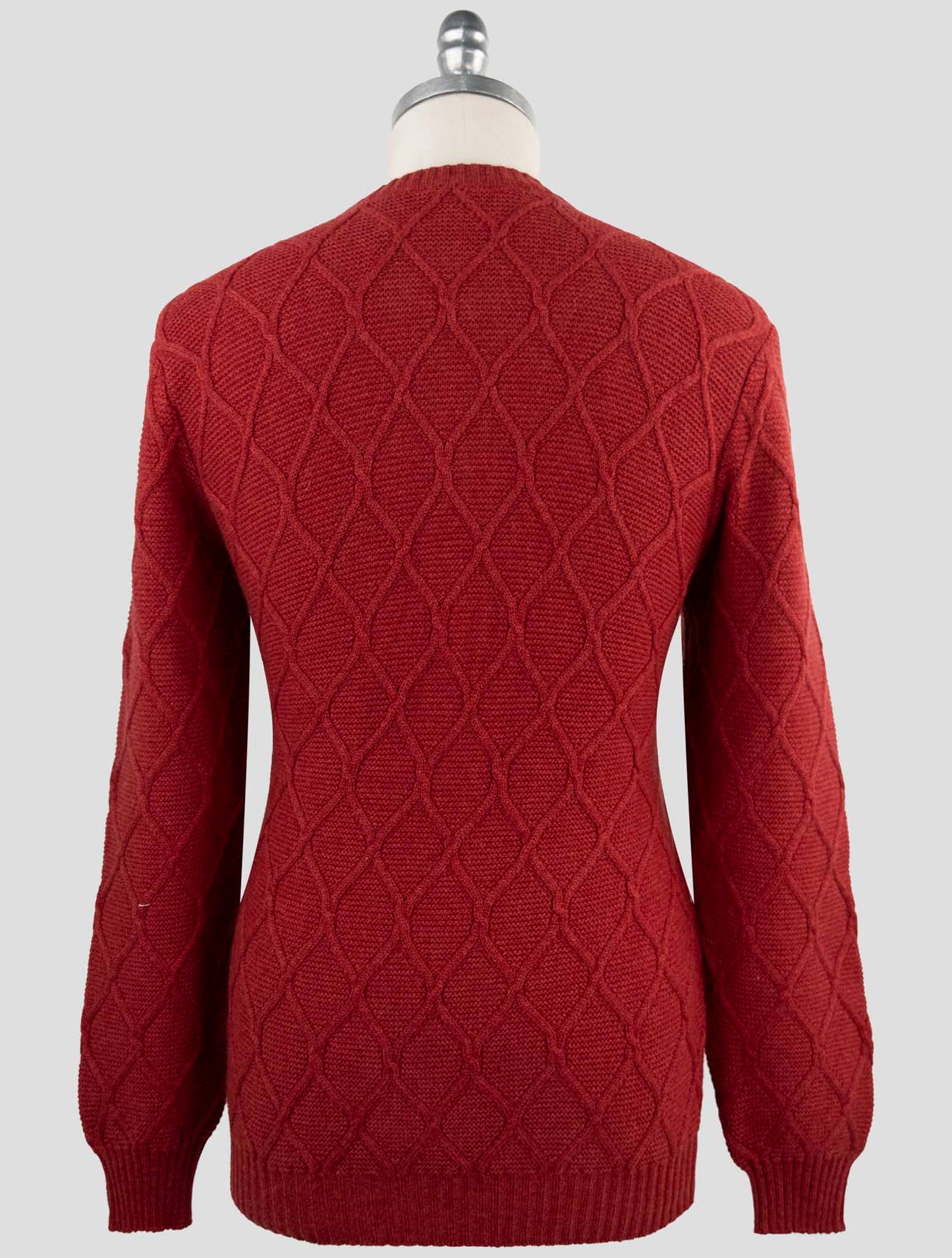 Kiton Red Cashmere Sweater Crewneck