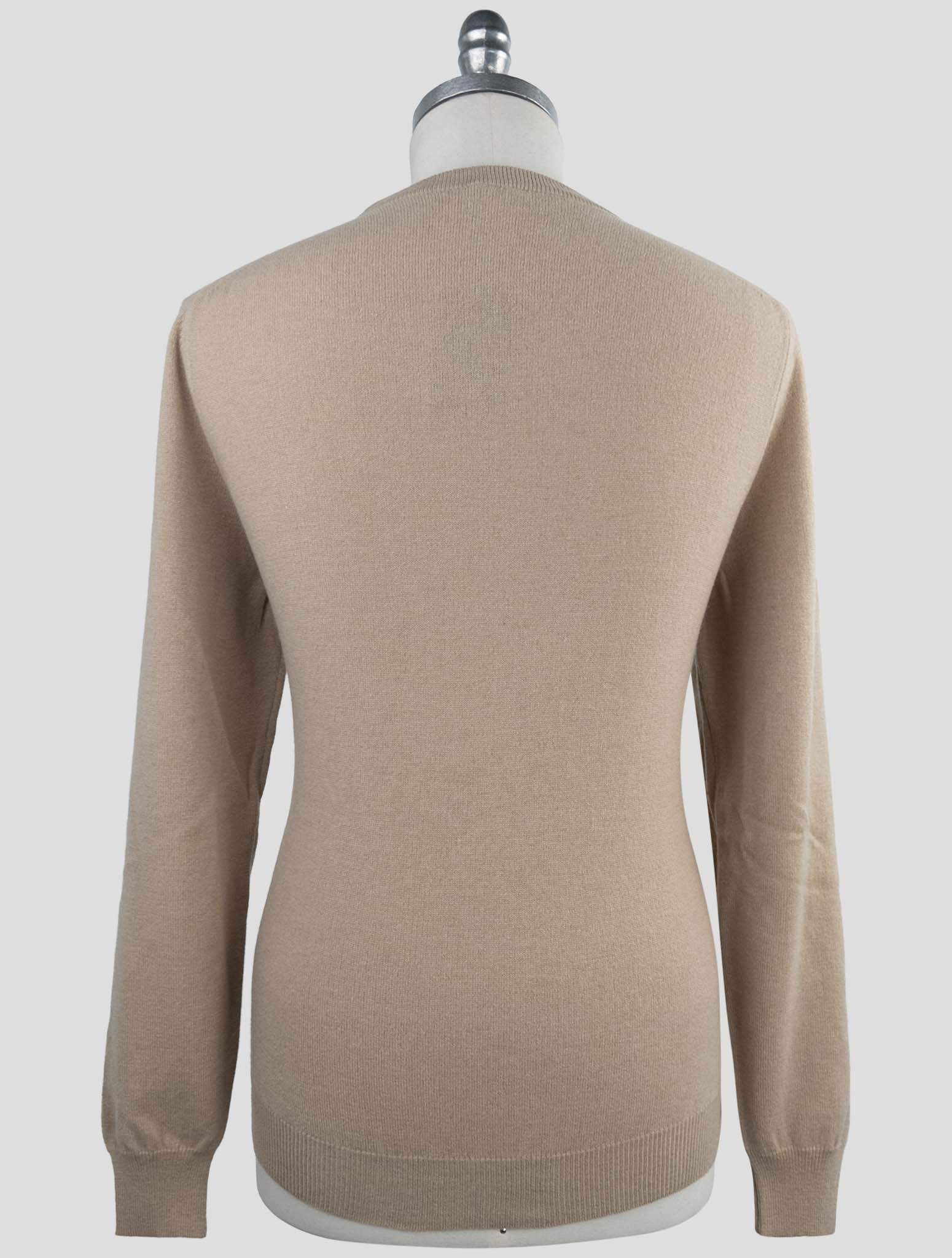 Kiton Beige Wool Sweater Crewneck