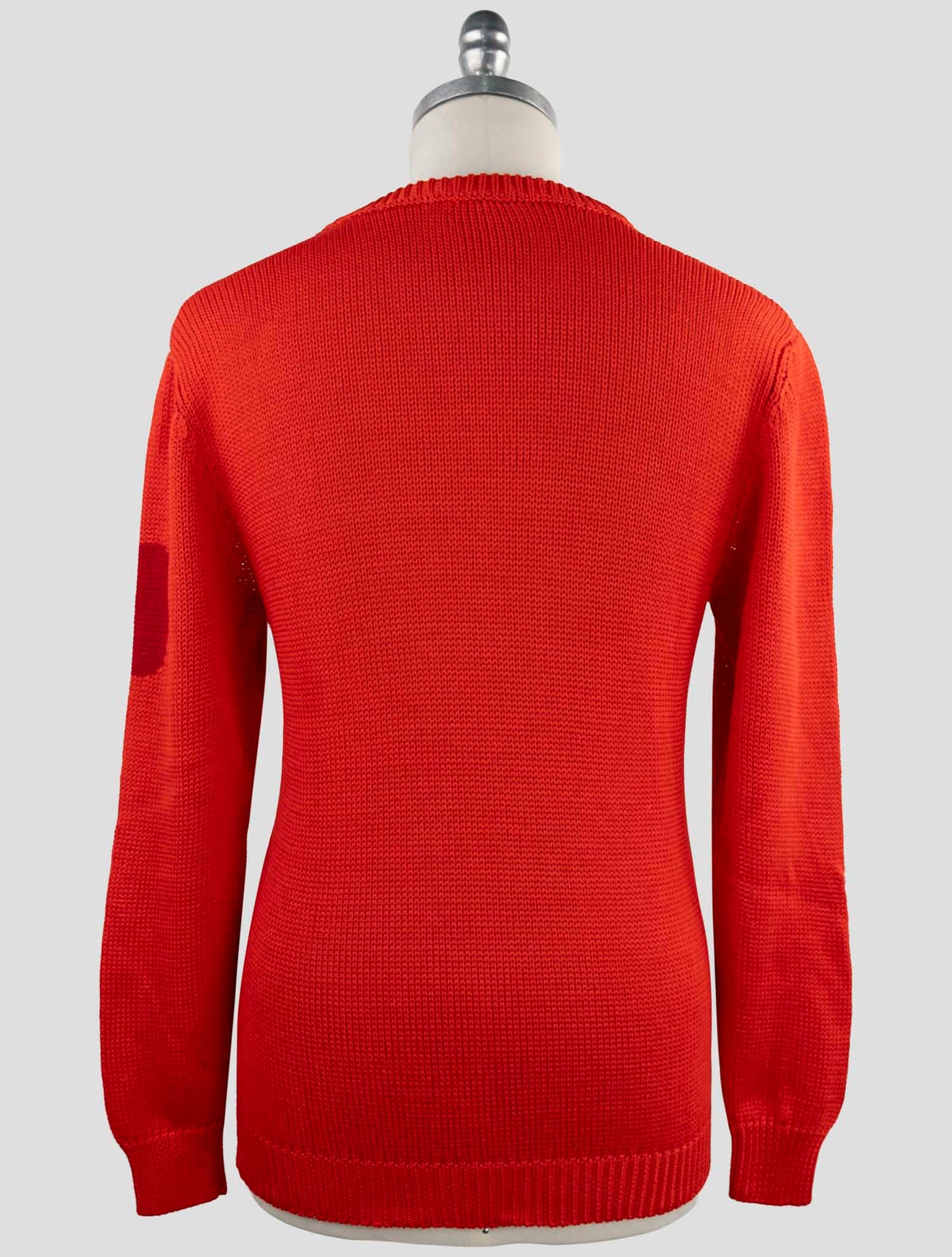 Kiton Red Cotton Sweater Crewneck
