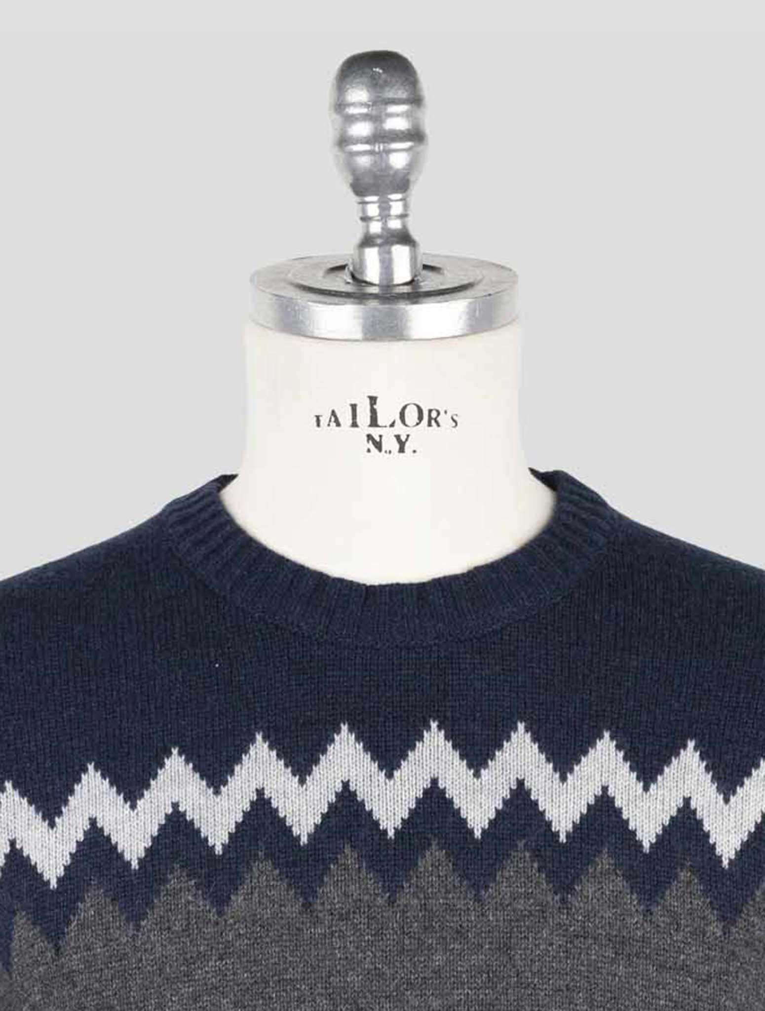 Kiton Multicolor Cashmere Sweater Crewneck
