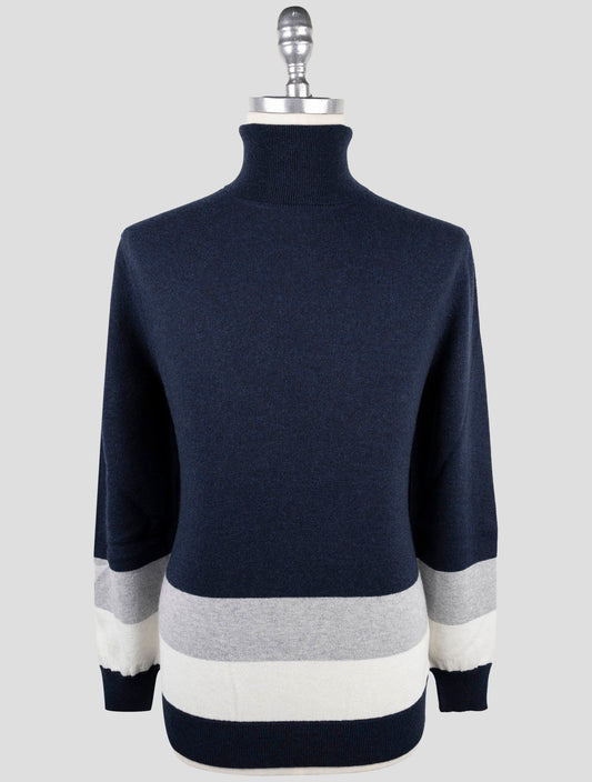 Kiton Multicolor Cashmere Sweater Turtleneck