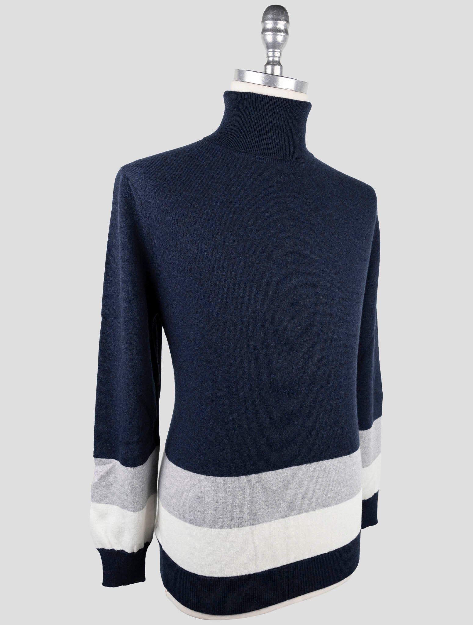 Kiton Multicolor Cashmere Sweater Turtleneck