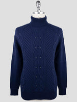 Kiton Blue Cashmere Sweater Turtleneck
