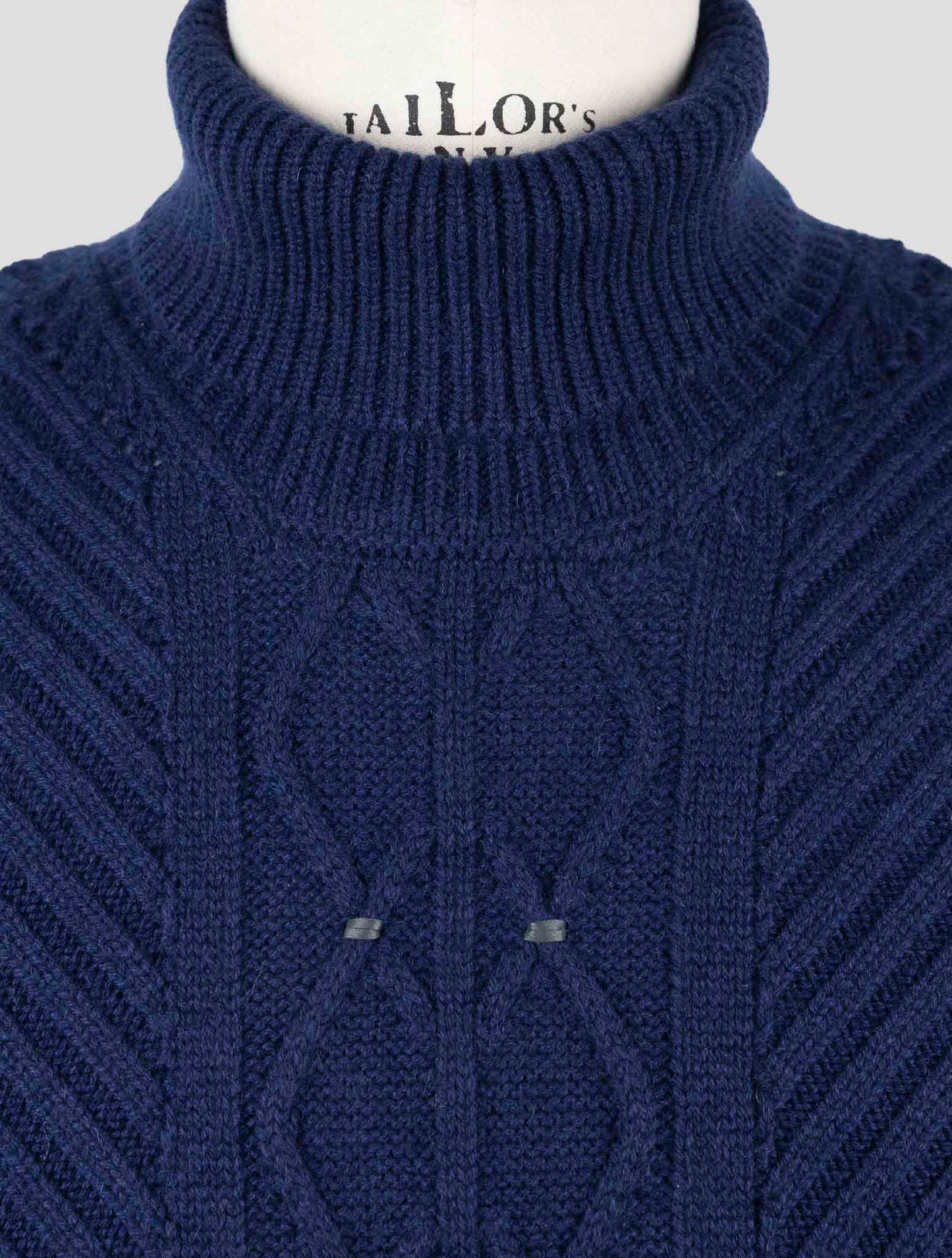 Kiton Blue Cashmere Sweater Turtleneck