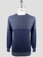 Kiton Gray Blue Cashmere Sweater Crewneck