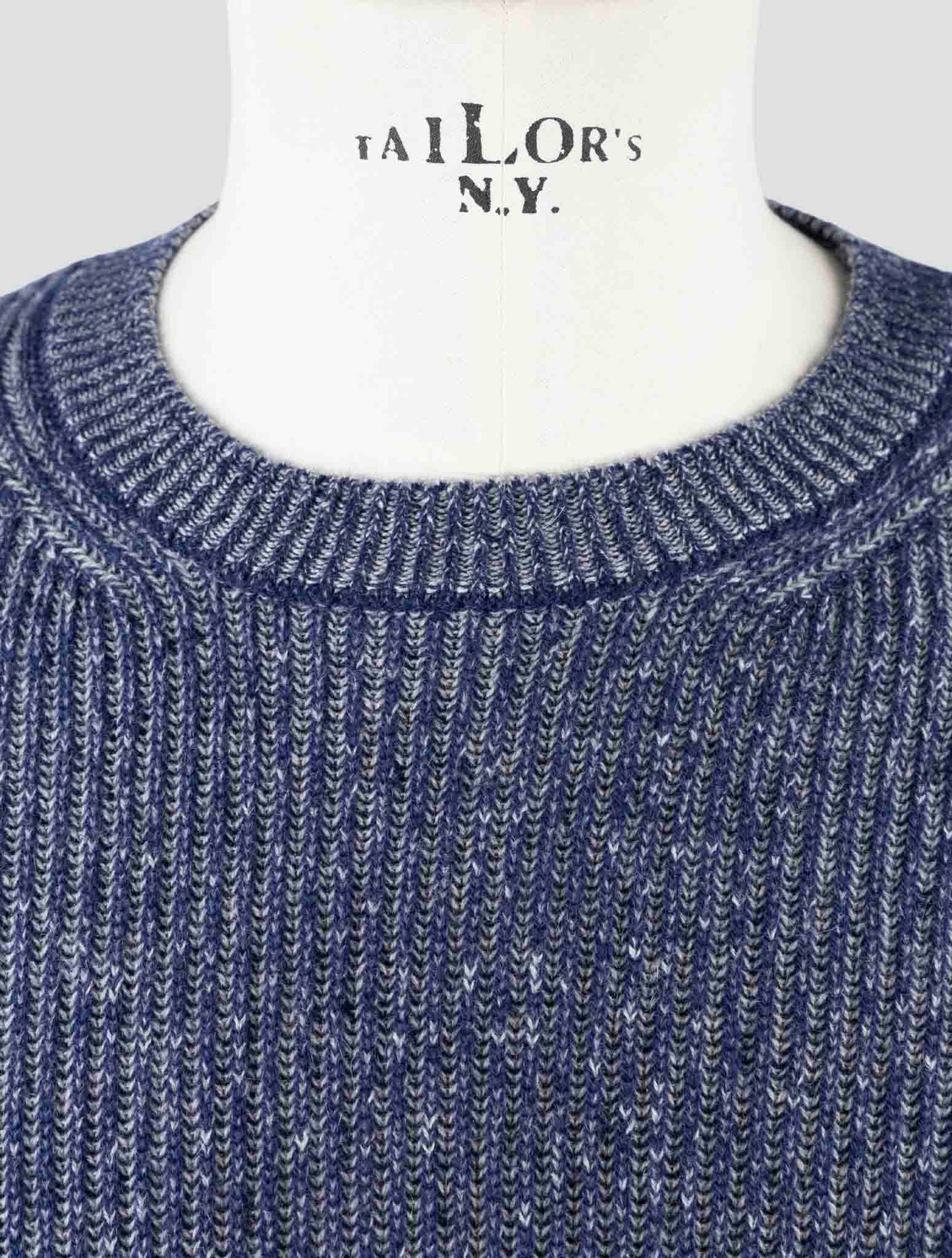 Kiton Gray Blue Cashmere Sweater Crewneck