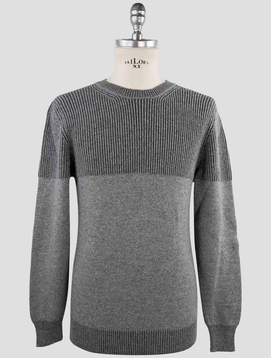 Kiton Gray Cashmere Sweater Crewneck