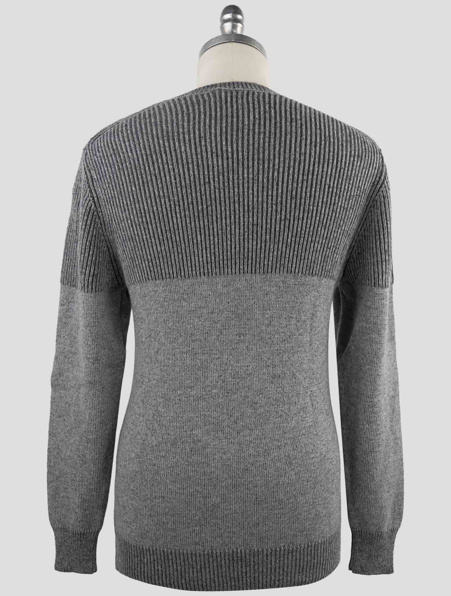 Kiton Gray Cashmere Sweater Crewneck