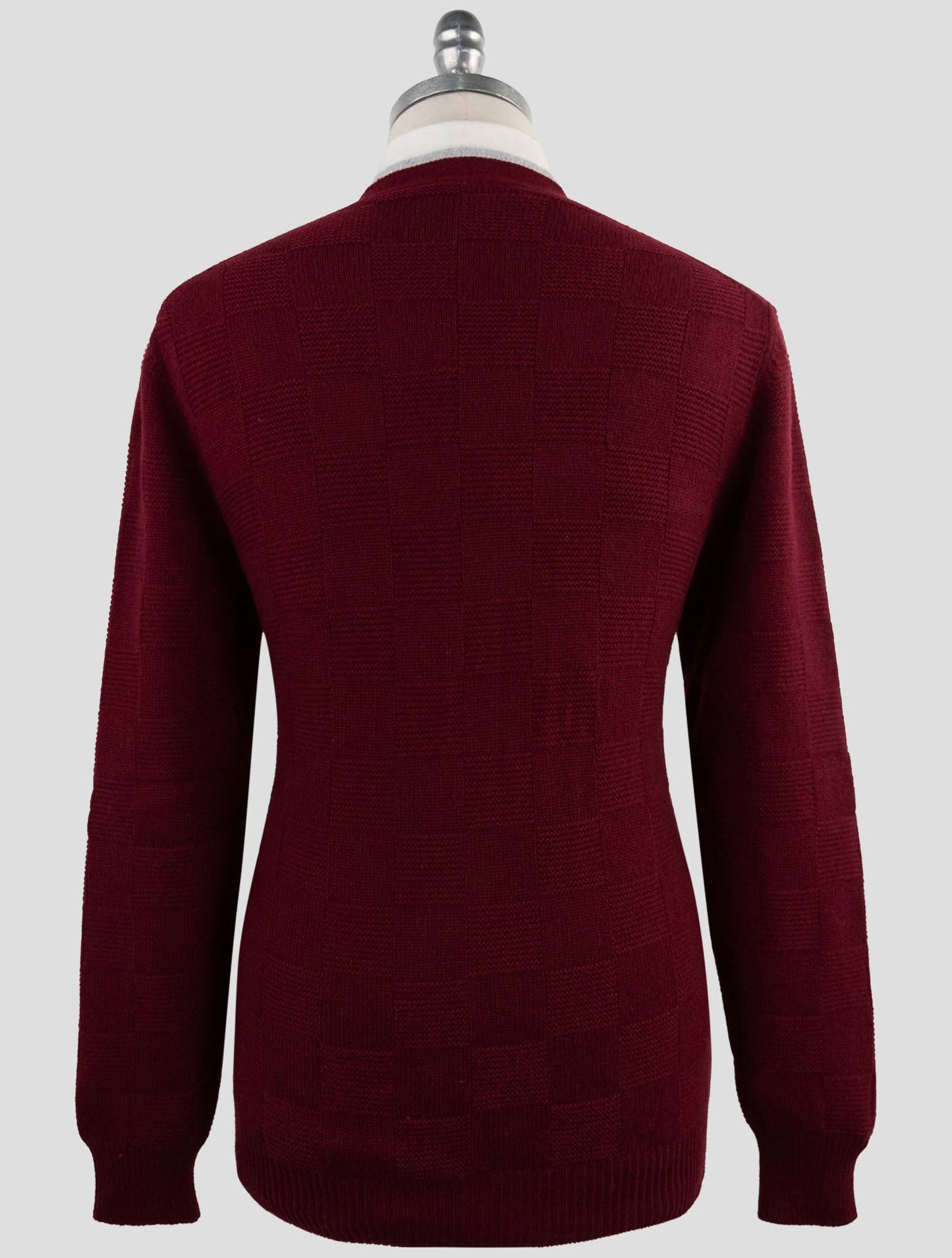 Kiton Burgundy Cashmere Sweater Cardigan