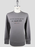 Kiton Gray Cotton Ea Sweater Crewneck