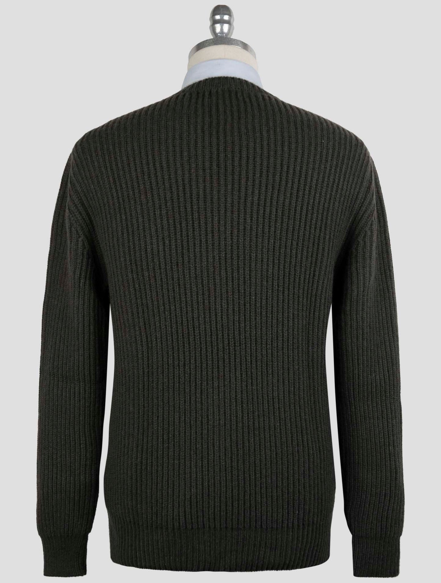 Kiton Green Cashmere Sweater Crewneck