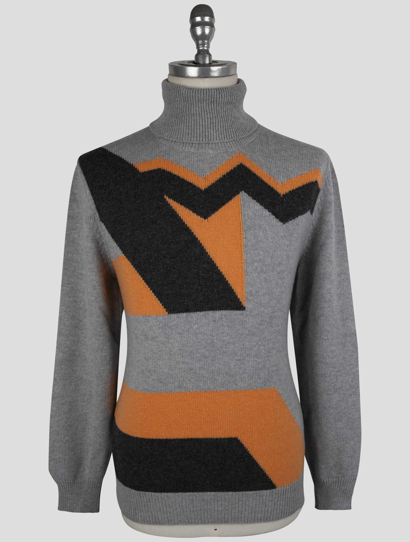 Kiton Multicolor Cashmere Sweater Turtleneck