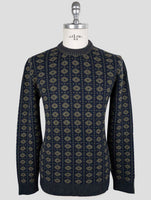 Kiton Blue Green Cashmere Sweater Crewneck
