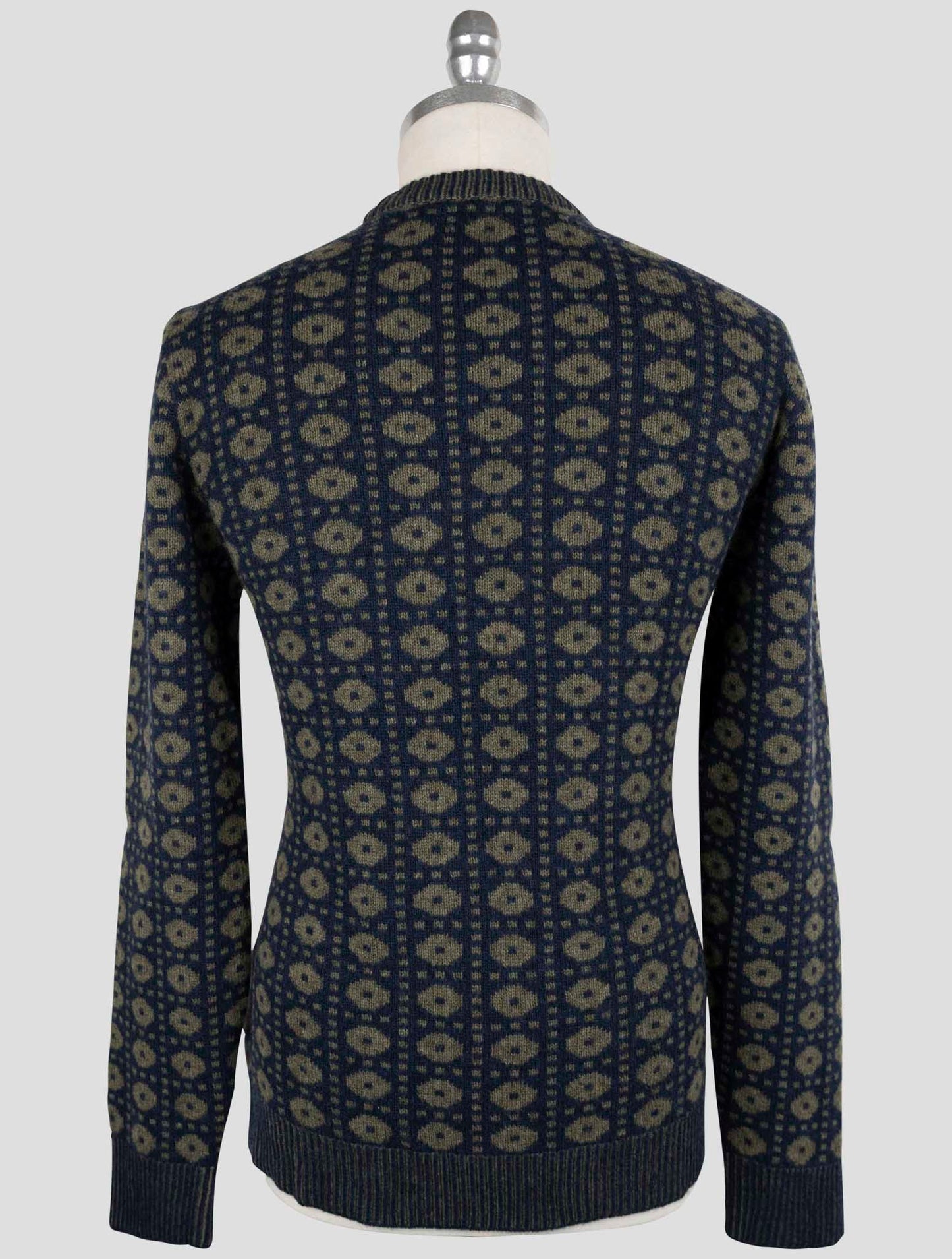 Kiton Blue Green Cashmere Sweater Crewneck
