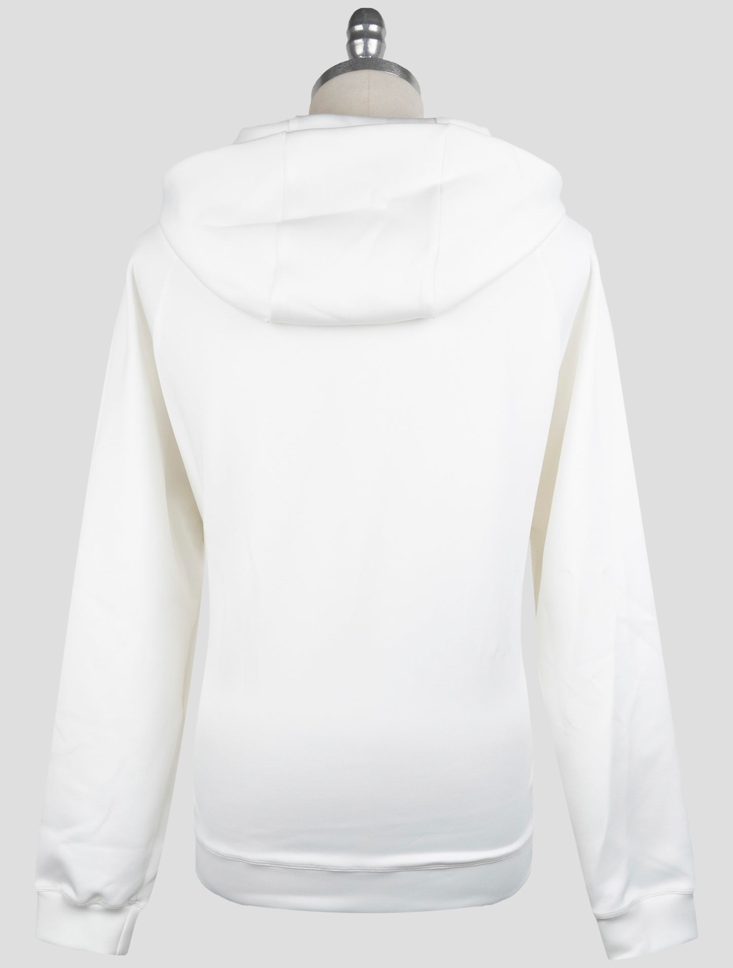 Kiton White Cotton Ea Sweater Hoodie