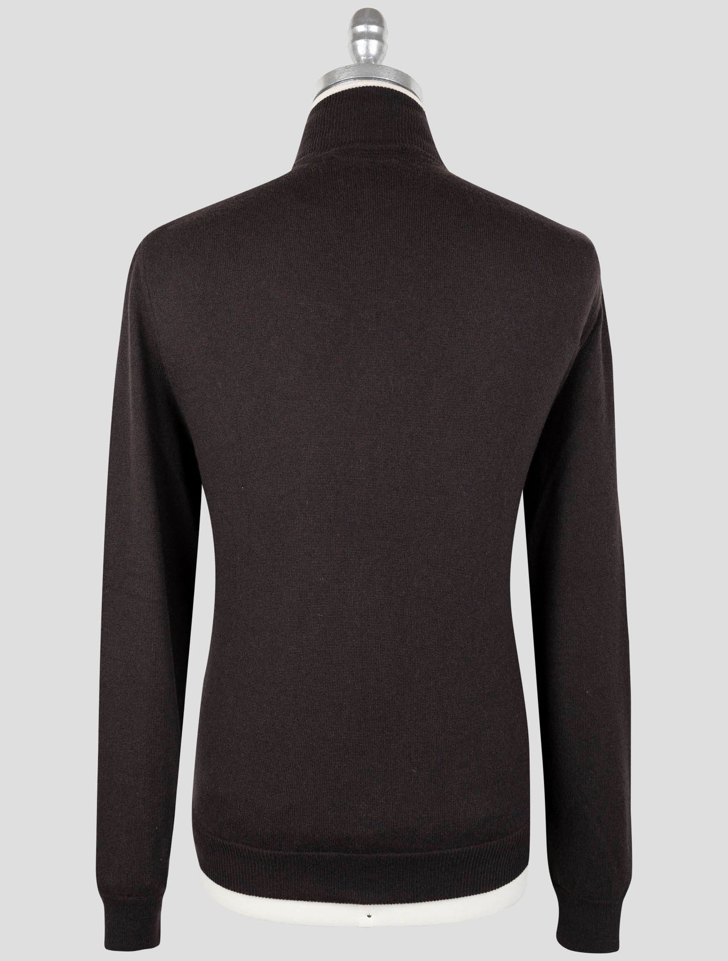 Kiton Brown Cashmere Leather Suede Coat