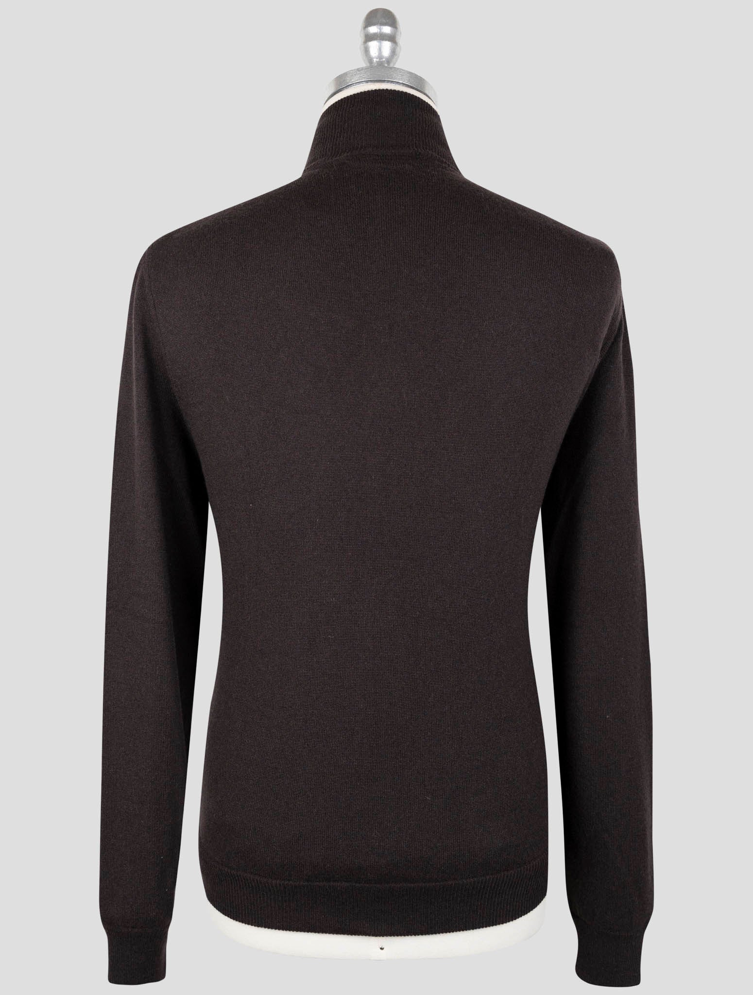 Kiton Brown Cashmere Leather Suede Coat