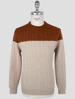 Kiton Brown Cashmere Sweater Crewneck