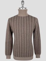Kiton Brown Wool Sweater Turtleneck