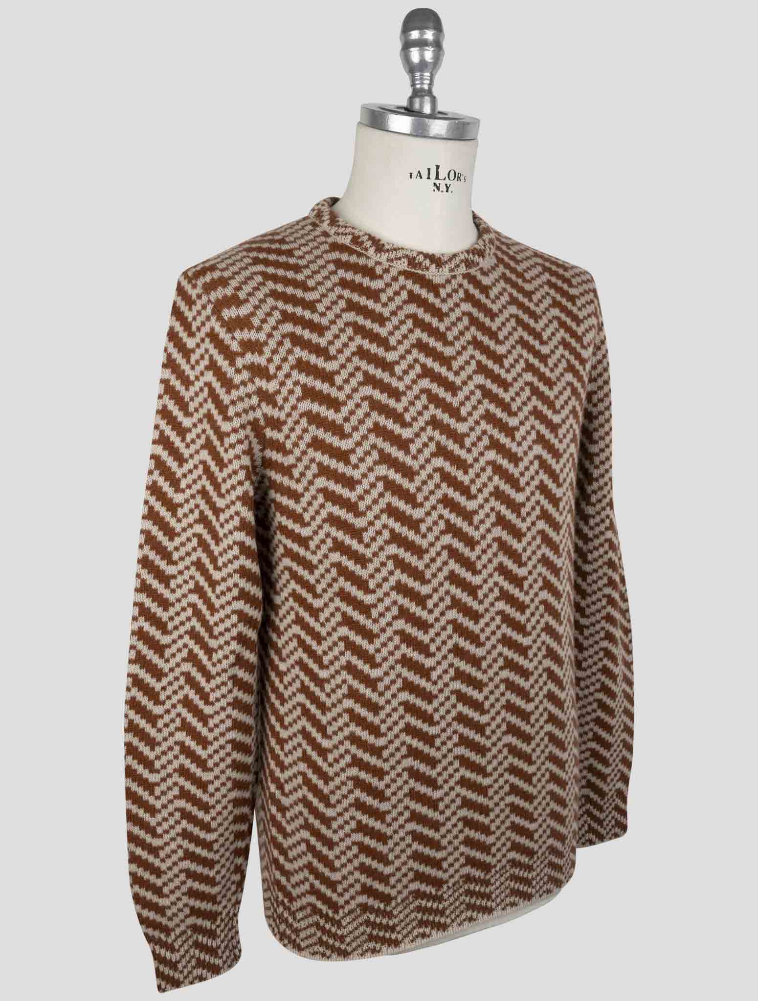 Kiton Brown Cashmere Sweater Crewneck