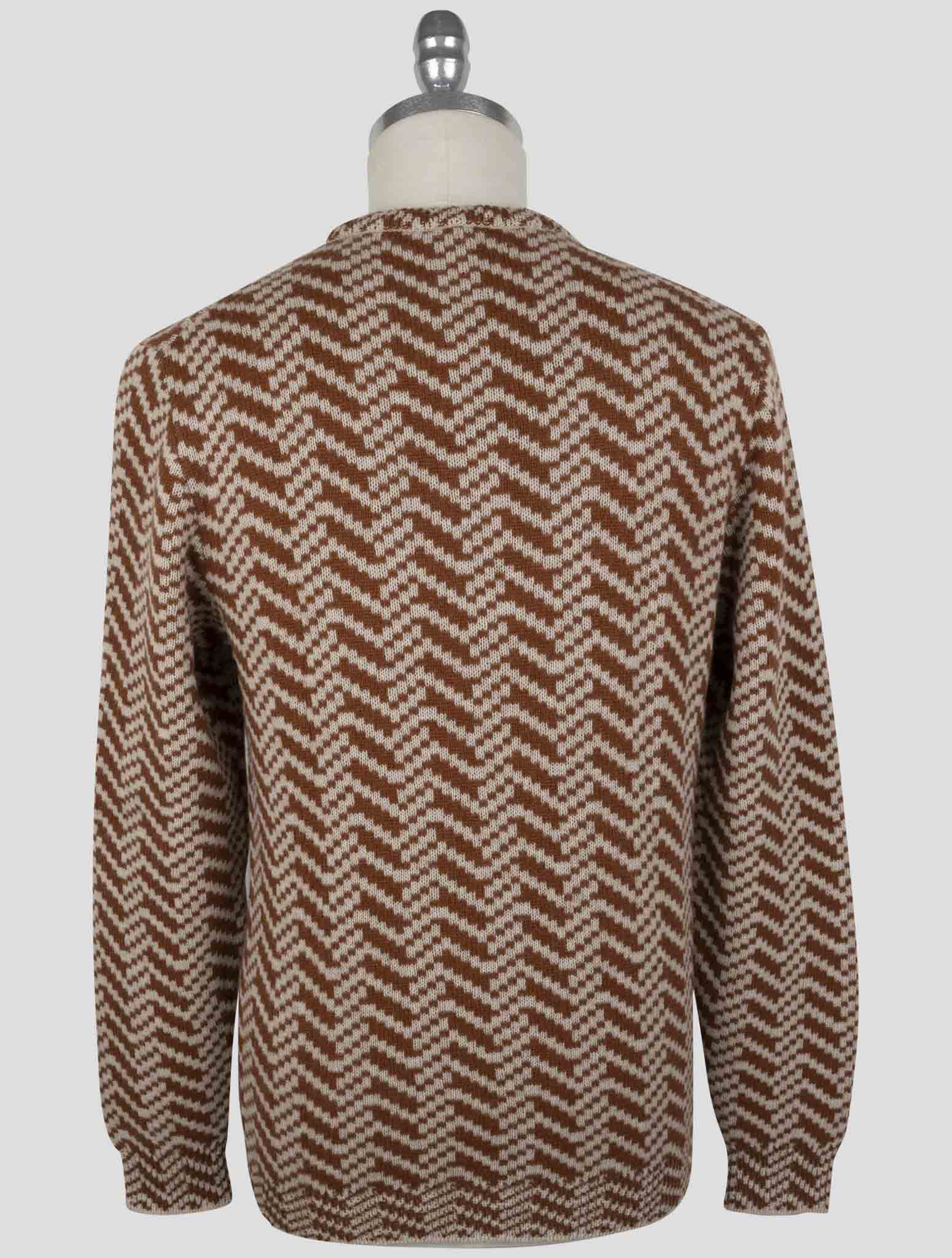 Kiton Brown Cashmere Sweater Crewneck