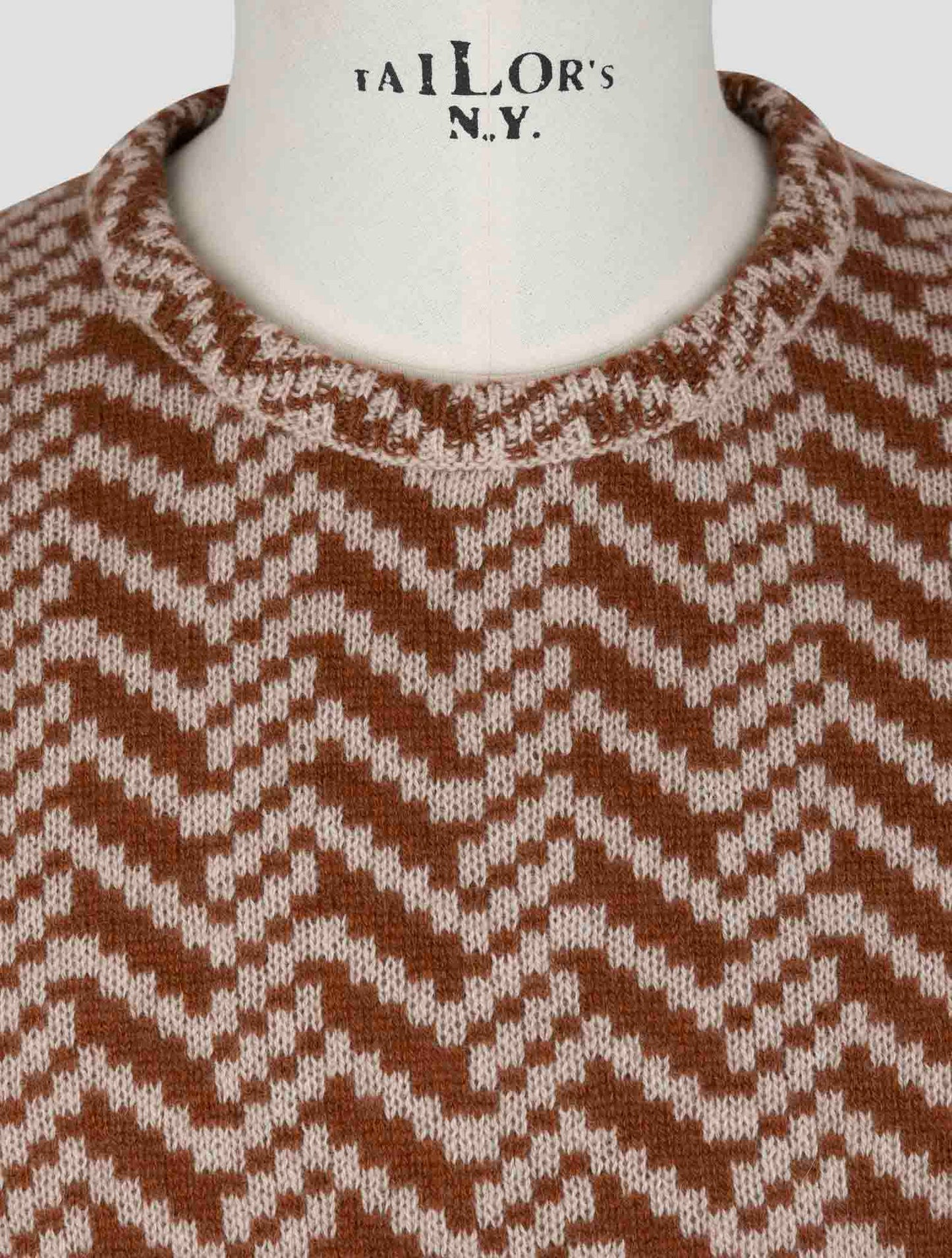 Kiton Brown Cashmere Sweater Crewneck