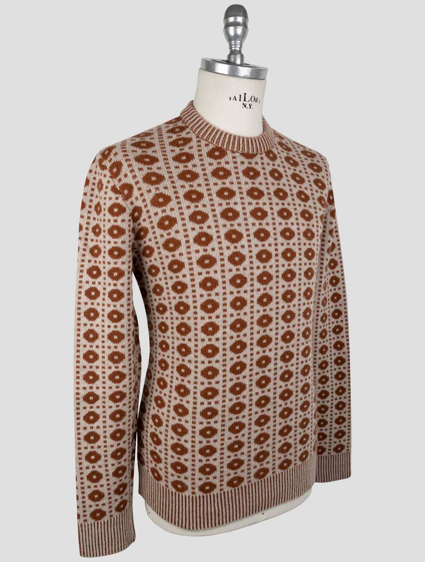 Kiton Brown Cashmere Sweater Crewneck