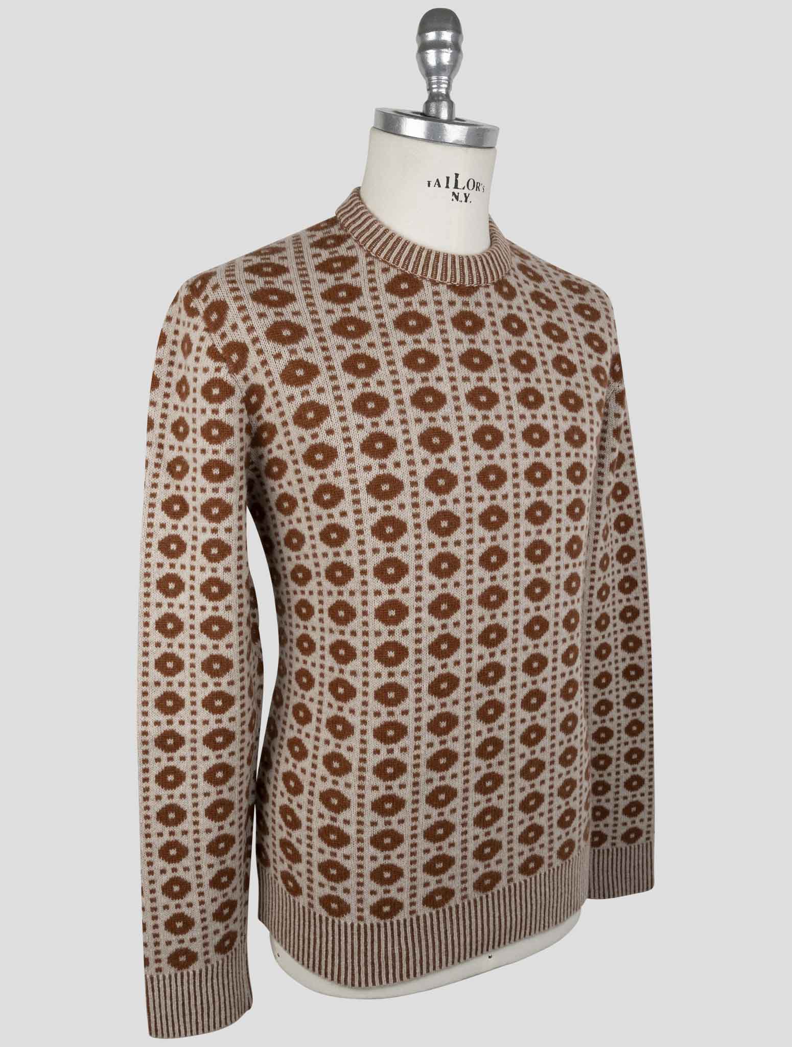 Kiton Brown Cashmere Sweater Crewneck