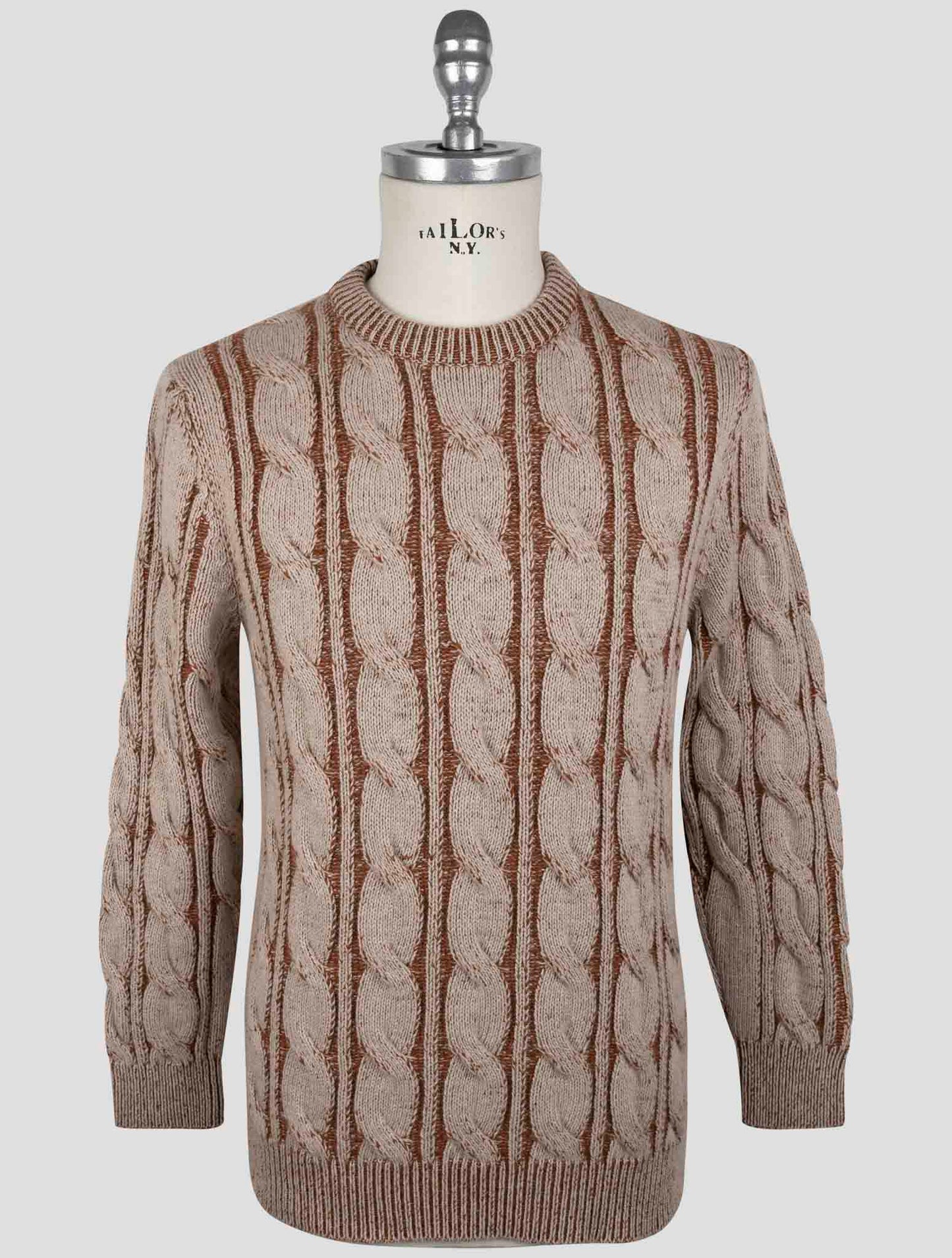 Kiton Brown Cashmere Sweater Crewneck