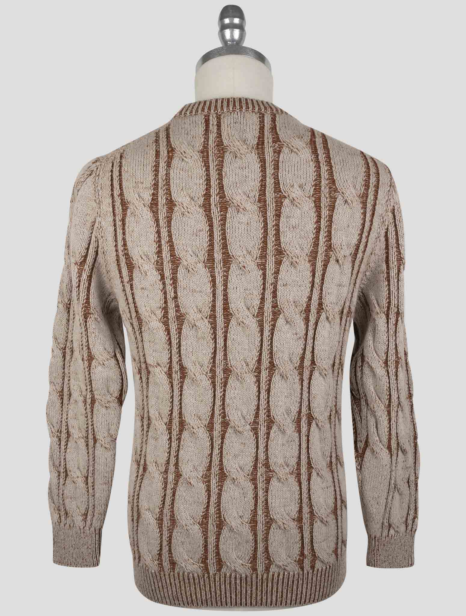 Kiton Brown Cashmere Sweater Crewneck