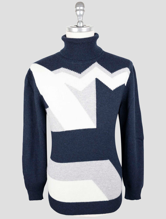 Kiton Multicolor Cashmere Sweater Turtleneck
