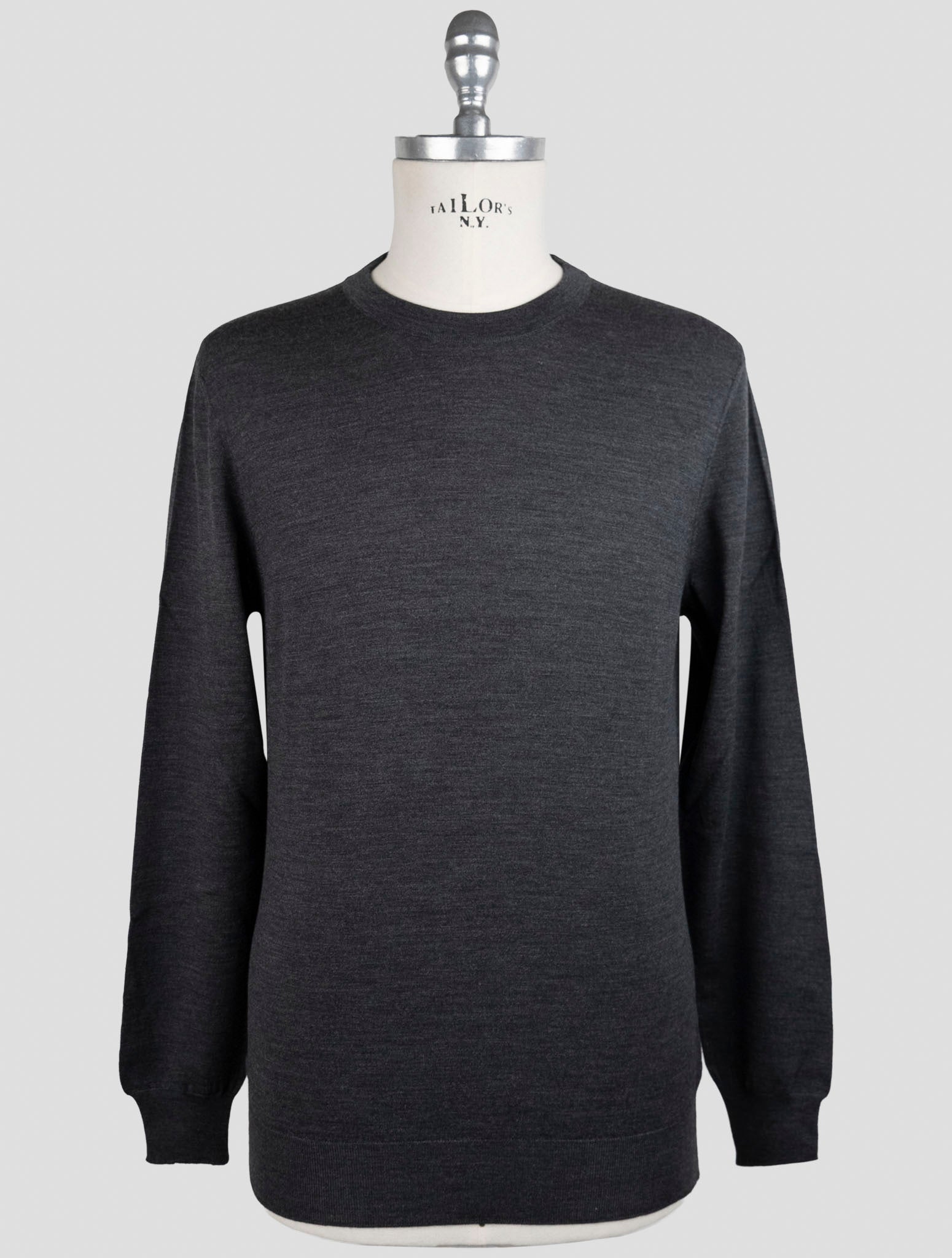 Kiton gray Wool Sweater Crewneck