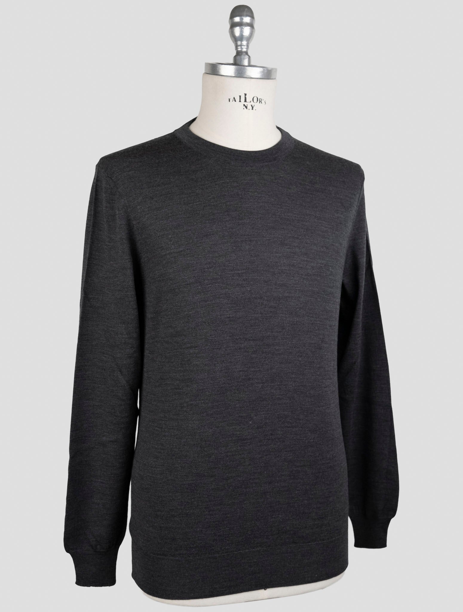 Kiton gray Wool Sweater Crewneck