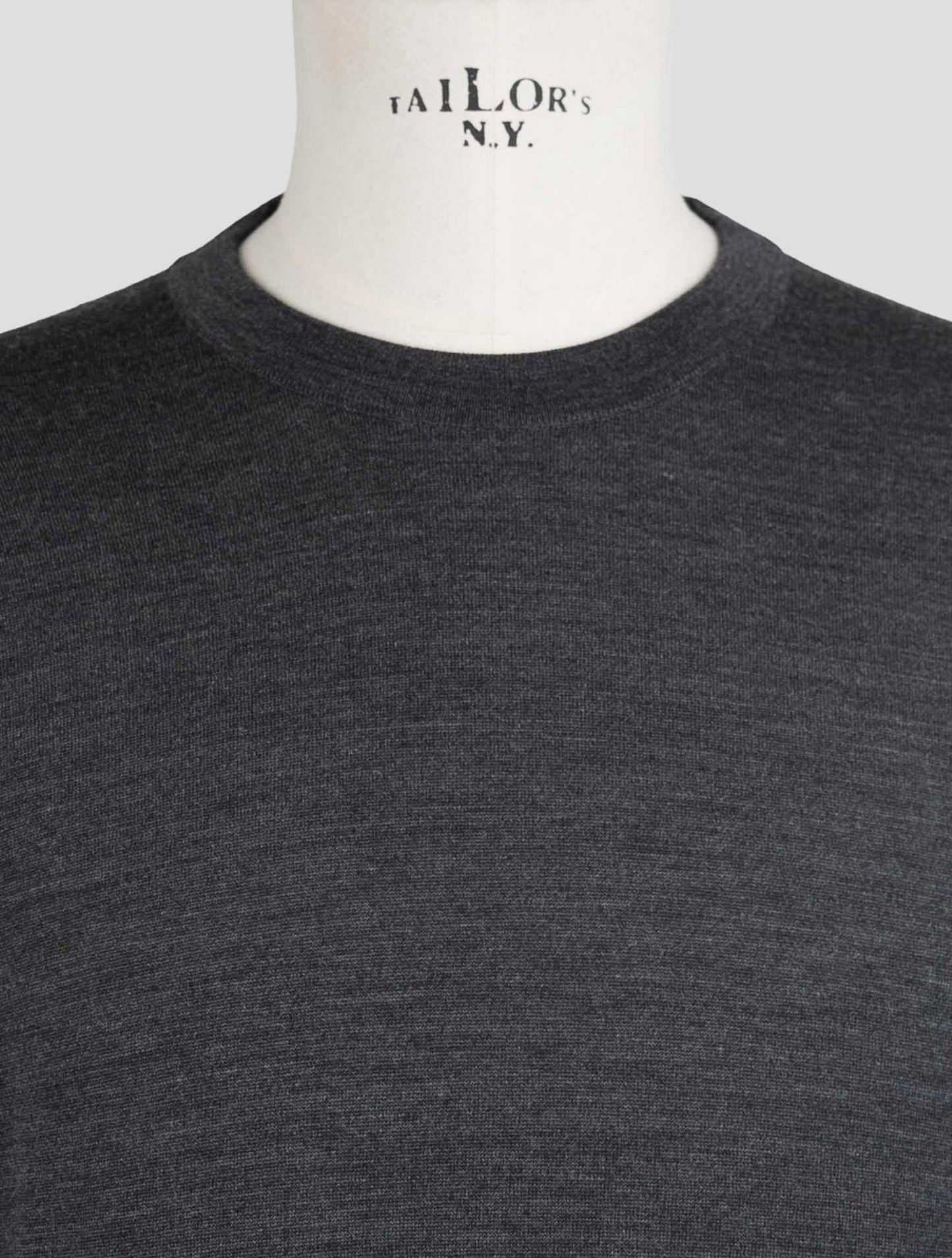 Kiton gray Wool Sweater Crewneck