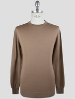 Kiton Brown Wool Sweater Crewneck
