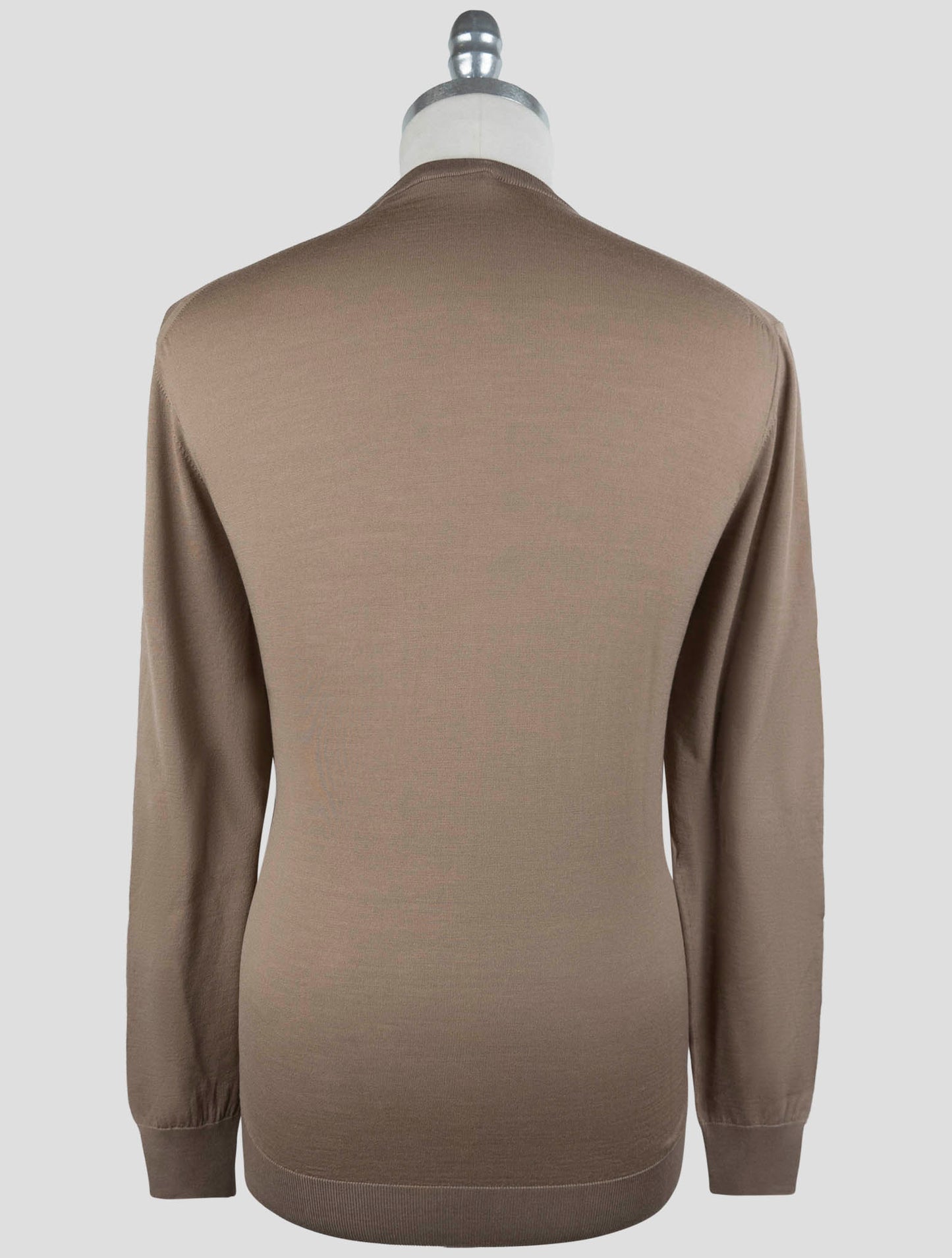 Kiton Brown Wool Sweater Crewneck