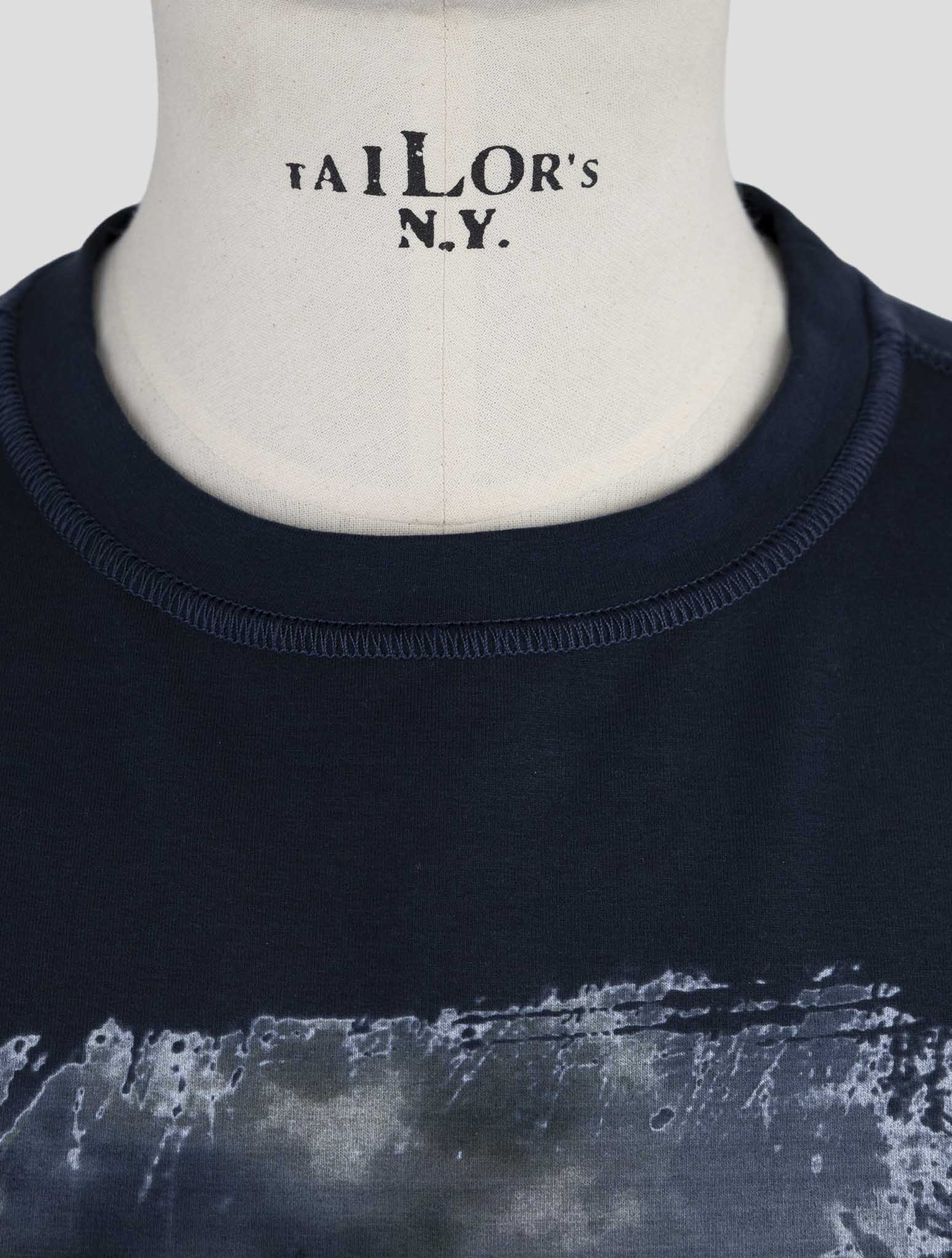 Kiton Black Cotton Ea Sweater Crewneck