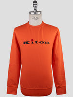 Kiton Red Cotton Ea Sweater Crewneck